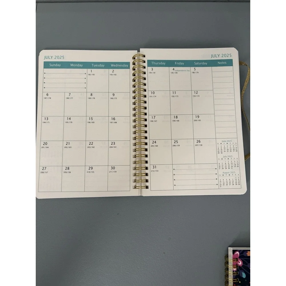 Planner Book 2025-2027‎ abstract cover weekly  planner calendar with pen